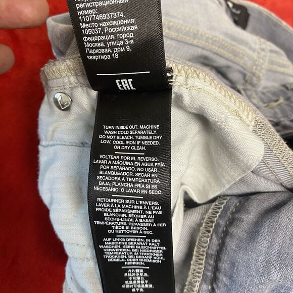 7 For All Mankind Womens Skinny Jeans Size 26 Gray Denim Pants Mid Rise 29” IS - Picture 6 of 14